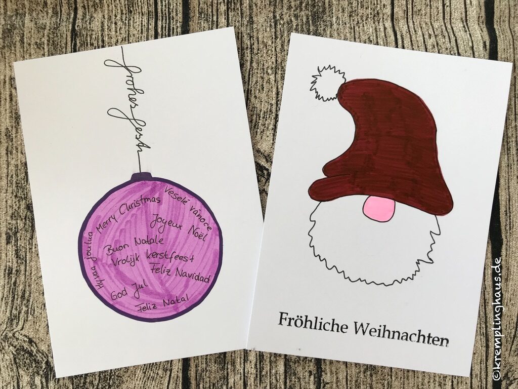 Weihnachtskarten Postkarten querformat