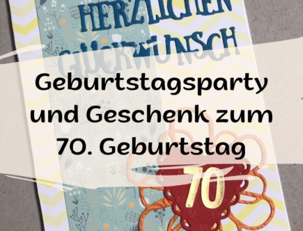 Geburtstagskarte und Geschenk zum 70. Geburtstag Cover