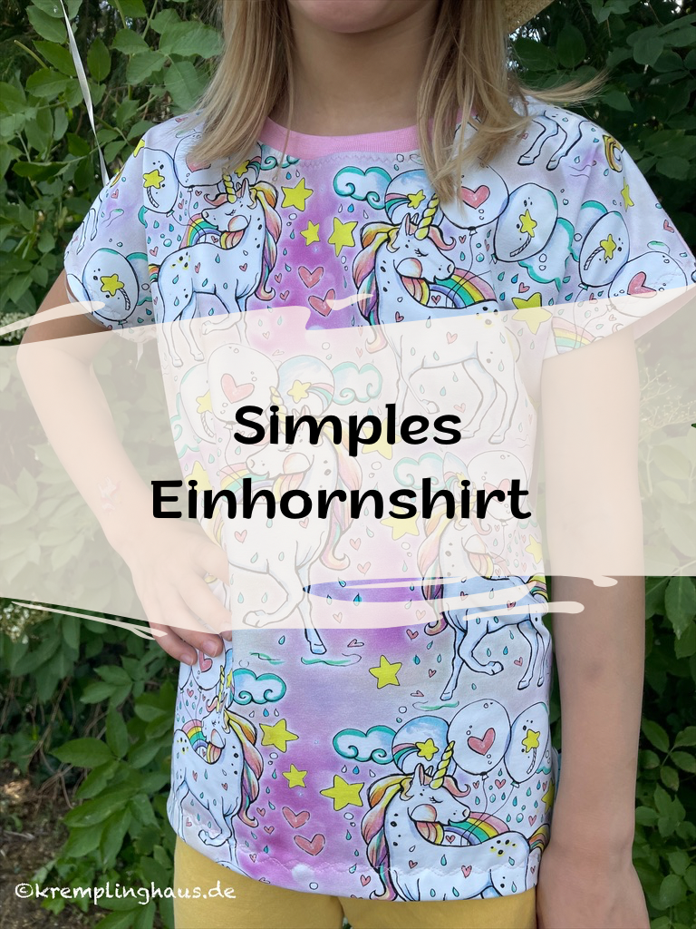 Simples Einhornshirt Cover