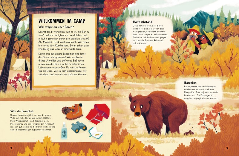 Buchseite aus Was für Sachen Bären machen
