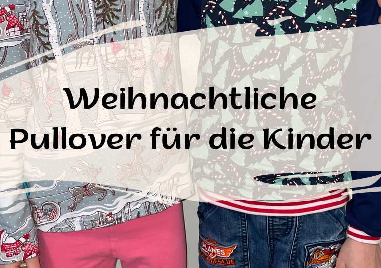 Weihnachtliche Pullover für die Kinder