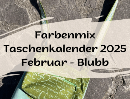 Farbenmix Taschenkalender 2025 Februar Blubb Blogpostcover
