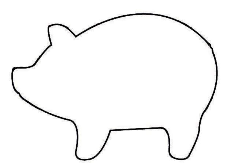 Glückschwein Vorlage